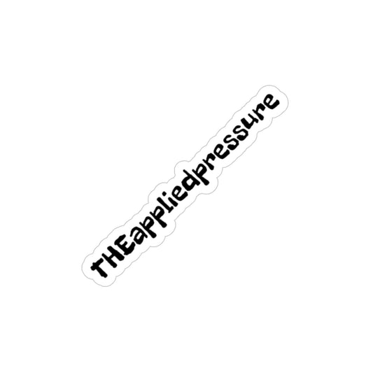 "THEappliedpressure" brand name Transparent Outdoor Stickers, Die-Cut, 1pcs 2inx2in