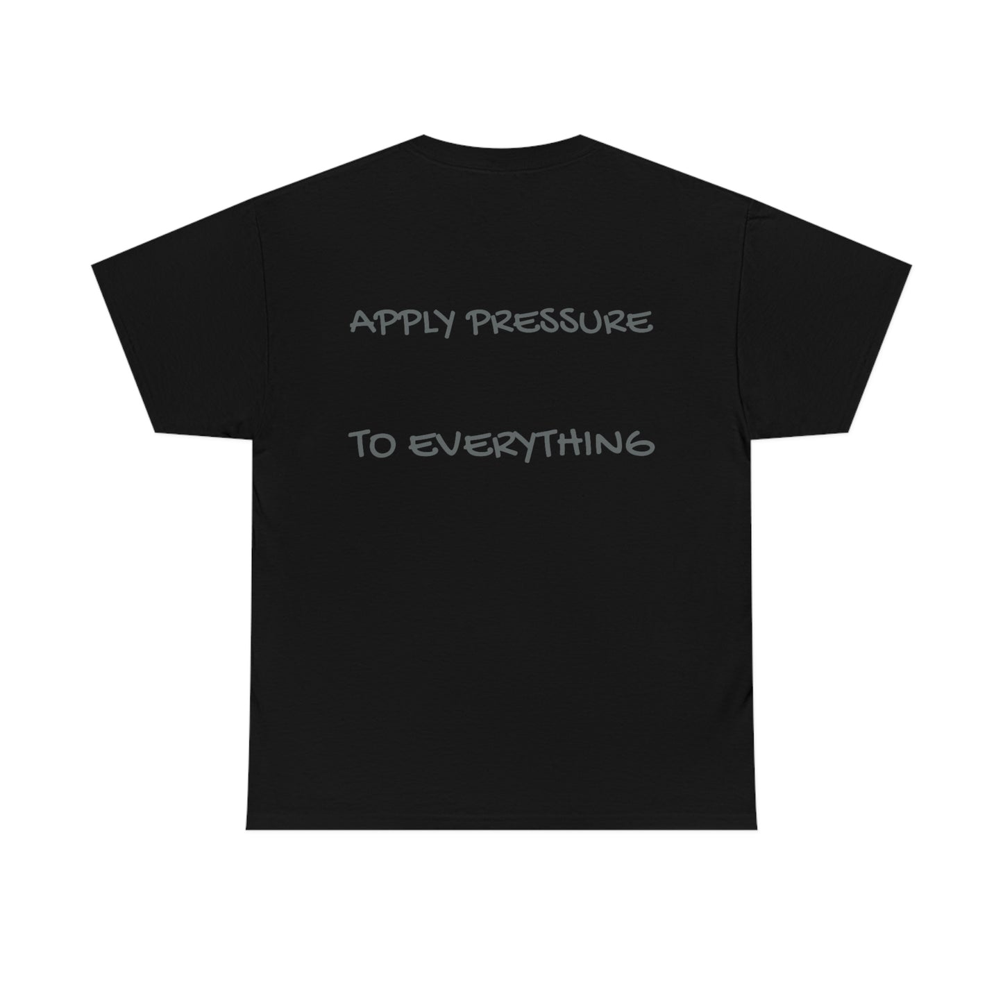 "TAP" line starter logo Unisex Heavy Cotton Tee apply pressure to everything